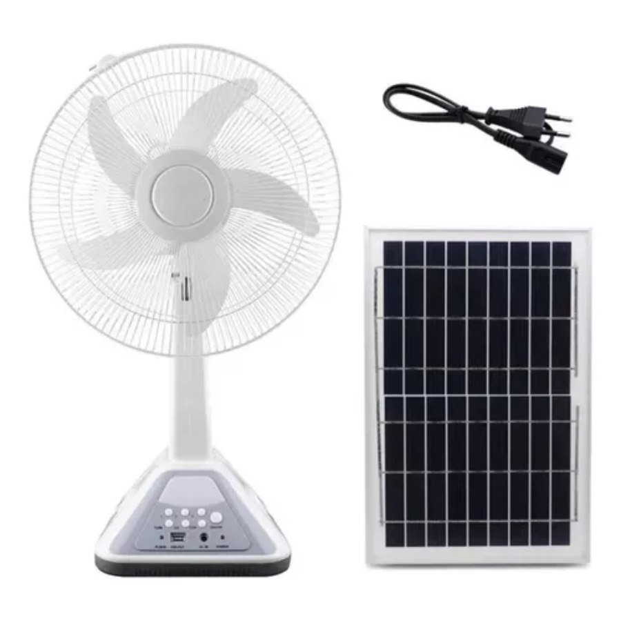 Miniatura 4 de Ventilador Solar 16 Pulgadas Y 2 Bombil